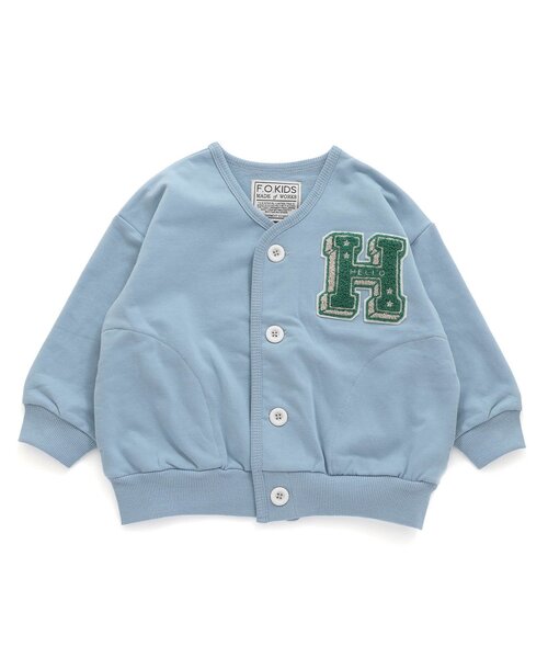 F.O.KIDS(エフオーキッズ)の「【ジュニア対応】レタードカーディガン(カーディガン/ボレロ・キッズ・チャコール/イエロー/サックスブルー/アイボリー・80/90/100/130/110/120/140)」の3枚目の写真