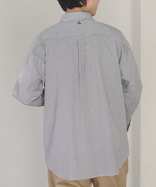 GERRY（ジェリー）の「【GERRY/ジェリー】 ブロード ワンポイント刺繍ロゴ 長袖レギュラーシャツ（シャツ/ブラウス・メンズ・ブルー系その他/ホワイト系その他/ブラック系その他/マルチ・M/L/LL）」の21枚目の写真