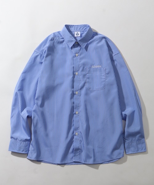 GERRY（ジェリー）の「【GERRY/ジェリー】 ブロード ワンポイント刺繍ロゴ 長袖レギュラーシャツ（シャツ/ブラウス・メンズ・ブルー系その他/ホワイト系その他/ブラック系その他/マルチ・M/L/LL）」の9枚目の写真