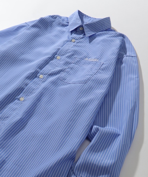 GERRY（ジェリー）の「【GERRY/ジェリー】 ブロード ワンポイント刺繍ロゴ 長袖レギュラーシャツ（シャツ/ブラウス・メンズ・ブルー系その他/ホワイト系その他/ブラック系その他/マルチ・M/L/LL）」の15枚目の写真