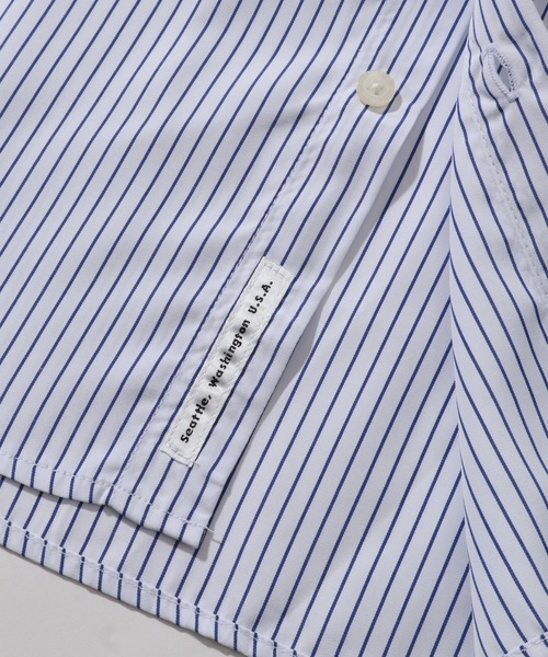 GERRY（ジェリー）の「【GERRY/ジェリー】 ブロード ワンポイント刺繍ロゴ 長袖レギュラーシャツ（シャツ/ブラウス・メンズ・ブルー系その他/ホワイト系その他/ブラック系その他/マルチ・M/L/LL）」の10枚目の写真