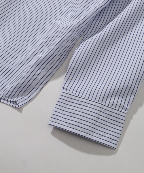 GERRY（ジェリー）の「【GERRY/ジェリー】 ブロード ワンポイント刺繍ロゴ 長袖レギュラーシャツ（シャツ/ブラウス・メンズ・ブルー系その他/ホワイト系その他/ブラック系その他/マルチ・M/L/LL）」の12枚目の写真