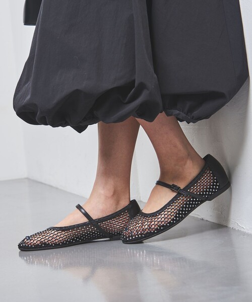 UNITED ARROWS(ユナイテッドアローズ)の「メッシュ ラインストーン メリージェーン(その他シューズ・レディース・ベージュ/ブラック・38h/38/37h/37/36h/36/35h/35)」の3枚目の写真