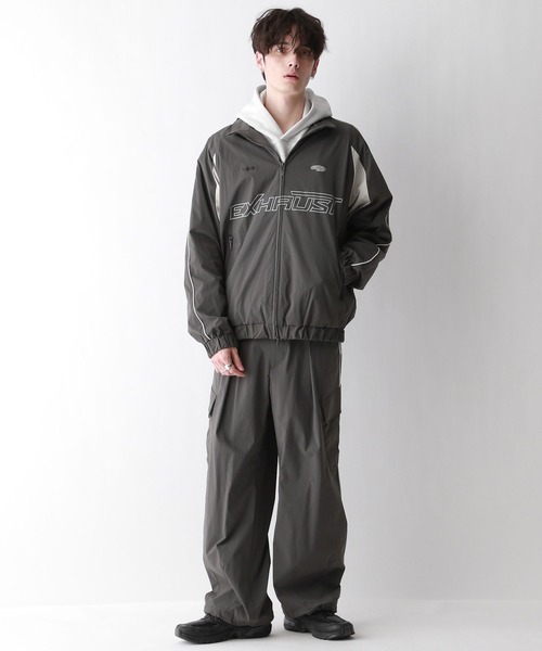 RAGEBLUE（レイジブルー）の「サイドライン/ナイロンワイドカーゴパンツ【セットアップ対応】（カーゴパンツ・メンズ・グレー/ブラック/ホワイト・LARGE/MEDIUM/SMALL）」の13枚目の写真