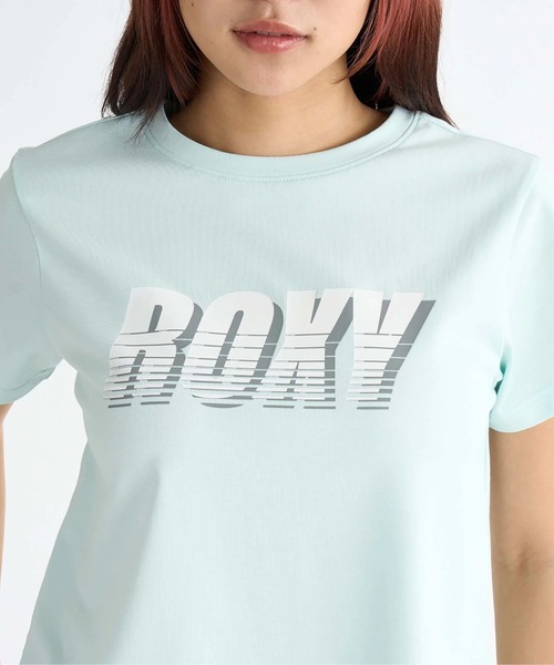 ROXY（ロキシー）の「JIGGY WITH IT /ロキシーロゴクロップド丈半袖Tシャツ（Tシャツ/カットソー・レディース・ホワイト/ブラック/ミント・MEDIUM/LARGE/SMALL）」の16枚目の写真