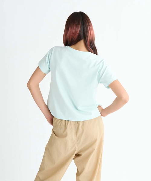 ROXY（ロキシー）の「JIGGY WITH IT /ロキシーロゴクロップド丈半袖Tシャツ（Tシャツ/カットソー・レディース・ホワイト/ブラック/ミント・MEDIUM/LARGE/SMALL）」の15枚目の写真