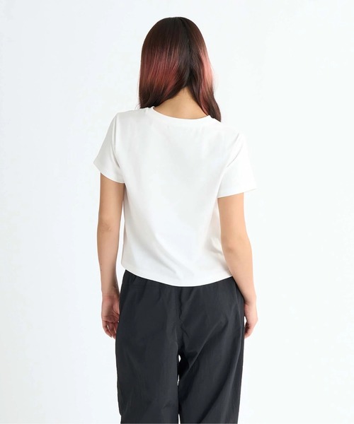ROXY（ロキシー）の「JIGGY WITH IT /ロキシーロゴクロップド丈半袖Tシャツ（Tシャツ/カットソー・レディース・ホワイト/ブラック/ミント・MEDIUM/LARGE/SMALL）」の7枚目の写真