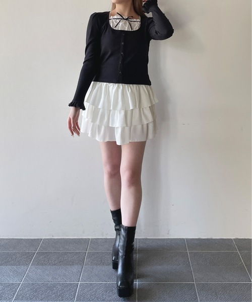 one way（ワンウェイ）の「レイヤード風カットソー（Tシャツ