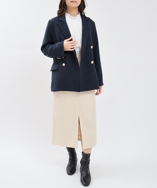 TRUDEA(トルディア)の「ウールライクハーフジップタイトスカート(スカート・レディース・ライトグレー/ブラック/アイボリー・SMALL/MEDIUM/LARGE)」の15枚目の写真