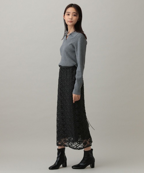 GLOBAL WORK(グローバルワーク)の「MATINEE LINE/レースレイヤードスカート/288806(スカート・レディース・アイボリー/ブラック・LARGE/MEDIUM)」の13枚目の写真