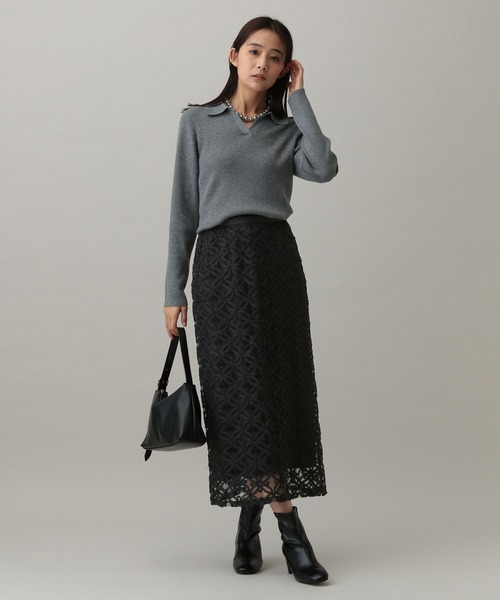 GLOBAL WORK(グローバルワーク)の「MATINEE LINE/レースレイヤードスカート/288806(スカート・レディース・アイボリー/ブラック・LARGE/MEDIUM)」の14枚目の写真