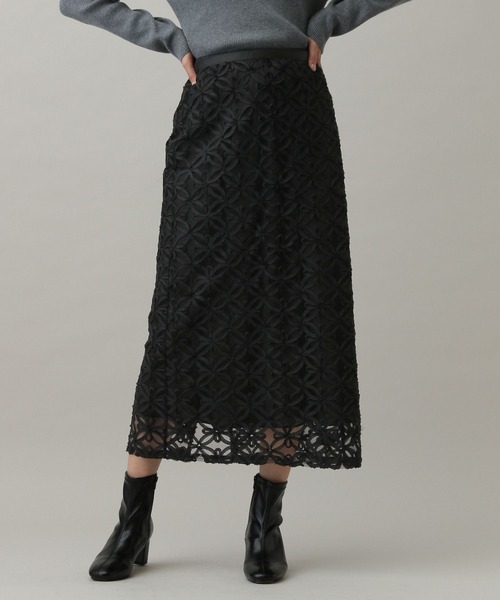 GLOBAL WORK(グローバルワーク)の「MATINEE LINE/レースレイヤードスカート/288806(スカート・レディース・アイボリー/ブラック・LARGE/MEDIUM)」の17枚目の写真