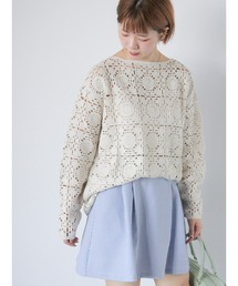 ehka sopo | かぎ針風プルオーバー(ニット/セーター)