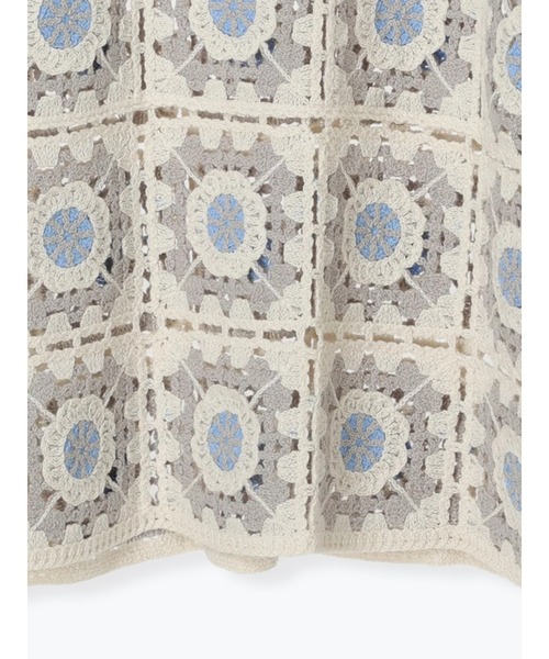 ehka sopo(エヘカソポ)の「かぎ針風プルオーバー(ニット/セーター・レディース・ブラック/グレー/キナリ・F)」の18枚目の写真