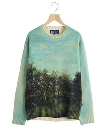 BOTT（ボット）の「BOTT / ボット：Apple Printed Knit Sweater：BOTT-24AW-06[WAX]（ニット/セーター・メンズ）」