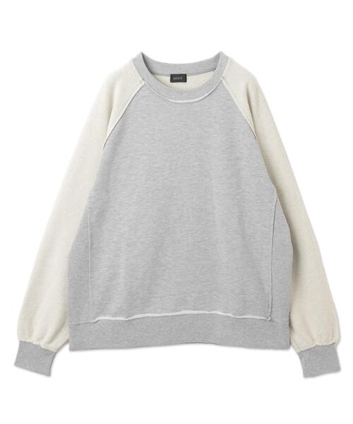 LUCY（ルーシー）の「LUCY/インサイドアウトラグランプルオーバー（スウェット・メンズ・ブラック/杢グレー・MEDIUM/LARGE）」の19枚目の写真