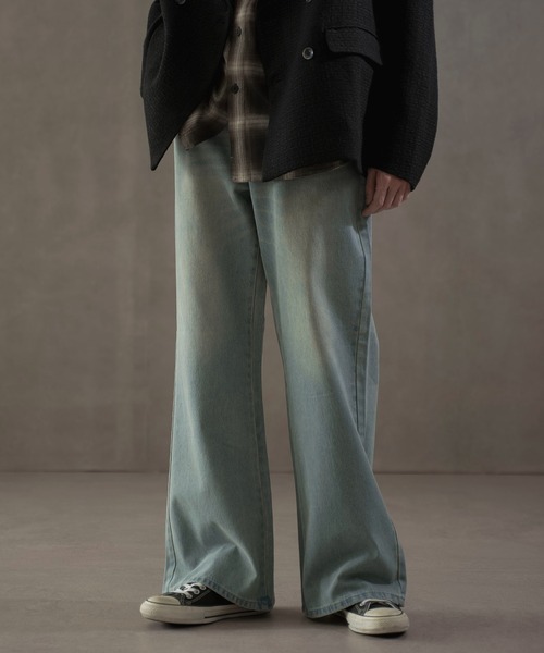 LUCY（ルーシー）の「LUCY/ボタンフライローライズフレアデニム（デニムパンツ・メンズ・ブラック系3/スカイブルー・LARGE/MEDIUM）」の14枚目の写真