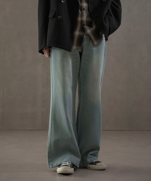 LUCY（ルーシー）の「LUCY/ボタンフライローライズフレアデニム（デニムパンツ・メンズ・ブラック系3/スカイブルー・LARGE/MEDIUM）」の15枚目の写真