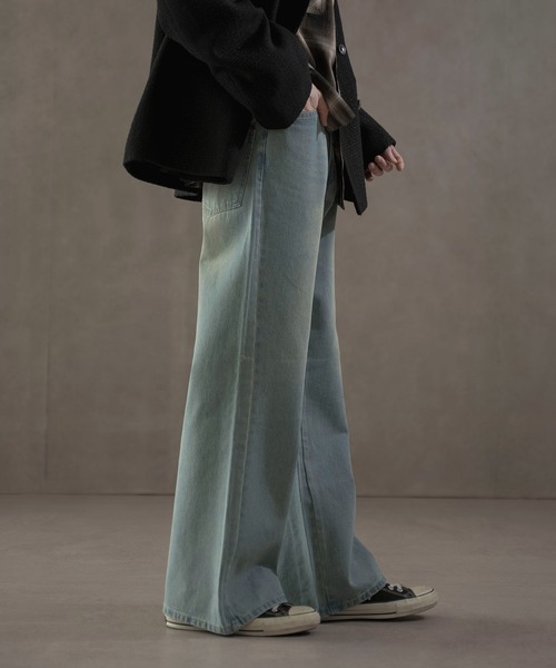 LUCY（ルーシー）の「LUCY/ボタンフライローライズフレアデニム（デニムパンツ・メンズ・ブラック系3/スカイブルー・LARGE/MEDIUM）」の16枚目の写真