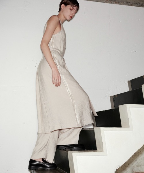 styling/（スタイリング）の「バックサテンジレワンピース（ワンピース・レディース・アイボリー/ブラック/ライム・0/1）」の18枚目の写真