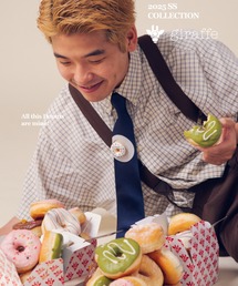 giraffe（ジラフ）の「TREATMEタイ（ドーナツ）NAVY（ネクタイ）」