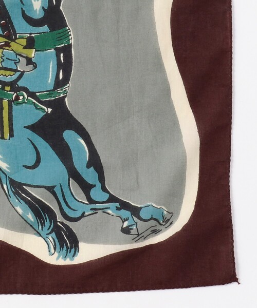 FREAK'S STORE（フリークスストア）の「Bindu/ビンドゥー Texas Scarf/テキサススカーフ（バンダナ/スカーフ・レディース・ブラウン/ネイビー・ONE SIZE）」の3枚目の写真