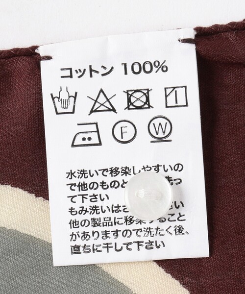 FREAK'S STORE（フリークスストア）の「Bindu/ビンドゥー Texas Scarf/テキサススカーフ（バンダナ/スカーフ・レディース・ブラウン/ネイビー・ONE SIZE）」の6枚目の写真