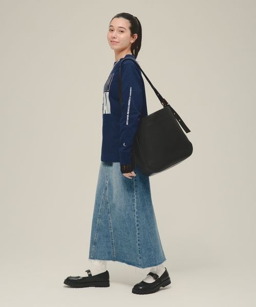 eL（エル）の「【eL】Who I am Logo Tee LS/287475（Tシャツ/カットソー・レディース・ホワイト/ネイビー・FREE）」の11枚目の写真