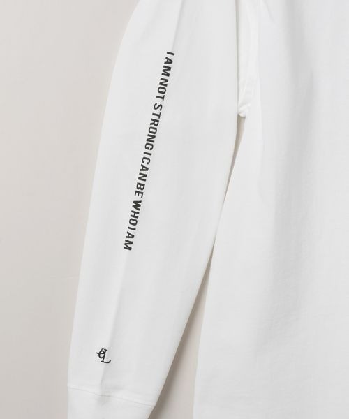 eL（エル）の「【eL】Who I am Logo Tee LS/287475（Tシャツ/カットソー・レディース・ホワイト/ネイビー・FREE）」の19枚目の写真