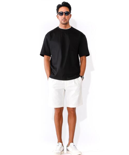 DRESSTERIOR（ドレステリア）の「【干場義雅×DRESSTERIOR】ICE CLEAR COTTON レイヤードT（Tシャツ/カットソー・メンズ・ブラック/ネイビー・90/91/92/94）」の4枚目の写真