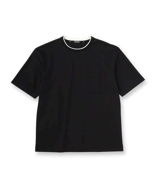 DRESSTERIOR（ドレステリア）の「【干場義雅×DRESSTERIOR】ICE CLEAR COTTON レイヤードT（Tシャツ/カットソー・メンズ・ブラック/ネイビー・90/91/92/94）」の3枚目の写真