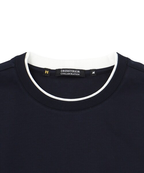 DRESSTERIOR（ドレステリア）の「【干場義雅×DRESSTERIOR】ICE CLEAR COTTON レイヤードT（Tシャツ/カットソー・メンズ・ブラック/ネイビー・90/91/92/94）」の11枚目の写真