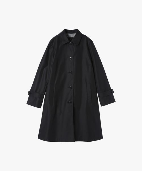 To b. by agnes b.（トゥービーバイアニエスベー）の「Aライン コート ”Pimilico”（ステンカラーコート・レディース・ブラック・36/38/40）」の4枚目の写真