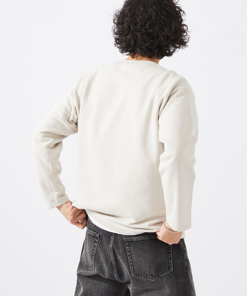 JOURNAL STANDARD relume（ジャーナルスタンダード　レリューム）の「ヘンリーネック LOOP スウェットシャツ（スウェット・メンズ・ブラック/ライトグレー/ベージュ系その他・MEDIUM/LARGE）」の17枚目の写真