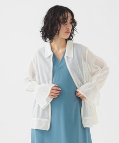 超美品☆UNTITLEDアンタイトル☆シアーブルゾン羽織メッシュ UNTITLED｜【シアー/軽羽織り】メッシュ シアーブルゾン