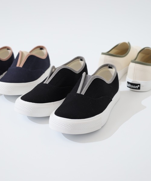 【Kiton】キャンバススニーカー KITSON キットソン 超軽量 撥水 ローテク 2WAY ローカット