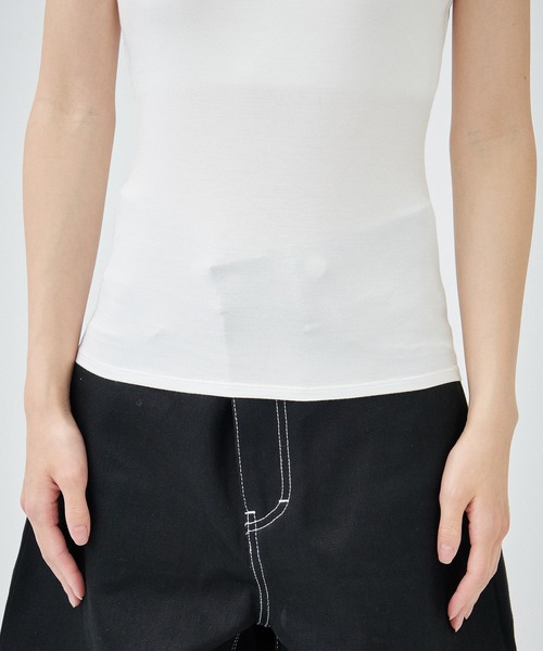 STUDIOUS（ステュディオス）の「【determ/デターム】collagen Multiway Cami/キャミソール（キャミソール・レディース・ブラック/ホワイト・0/2）」の11枚目の写真