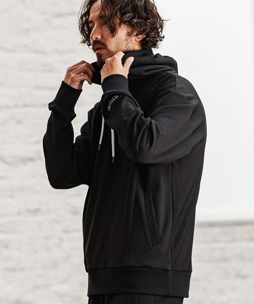 felkod(フィルコッド)の「mpa3726- Cord Jersey Parka パーカー(パーカー・メンズ・ホワイト/ブラック/ホワイト×ブラック・L/M/S)」の6枚目の写真