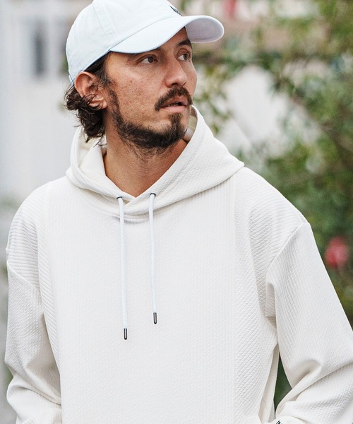 felkod(フィルコッド)の「mpa3726- Cord Jersey Parka パーカー(パーカー・メンズ・ホワイト/ブラック/ホワイト×ブラック・L/M/S)」の16枚目の写真