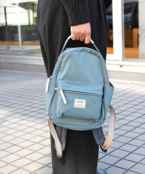 anello(アネロ)の「【anello】アネロ モッテ ハンドル付きミニリュック GHM0554(バックパック/リュック・レディース・ベージュ/グレイッシュブルー/グレー/ブラック・FREE)」の4枚目の写真