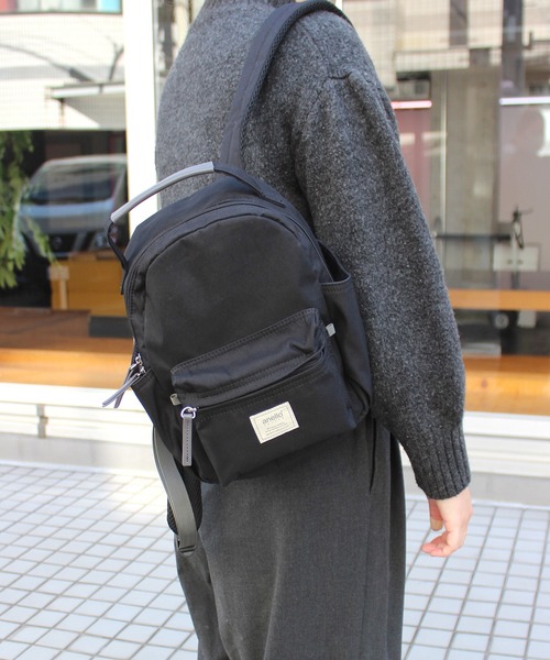 anello(アネロ)の「【anello】アネロ モッテ ハンドル付きミニリュック GHM0554(バックパック/リュック・レディース・ベージュ/グレイッシュブルー/グレー/ブラック・FREE)」の1枚目の写真