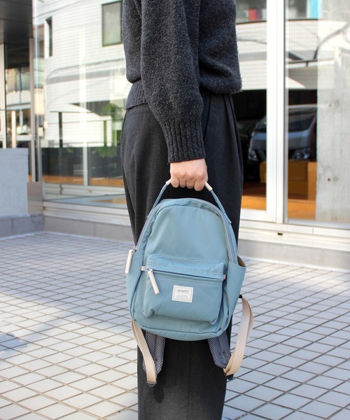 anello(アネロ)の「【anello】アネロ モッテ ハンドル付きミニリュック GHM0554(バックパック/リュック・レディース・ベージュ/グレイッシュブルー/グレー/ブラック・FREE)」の16枚目の写真