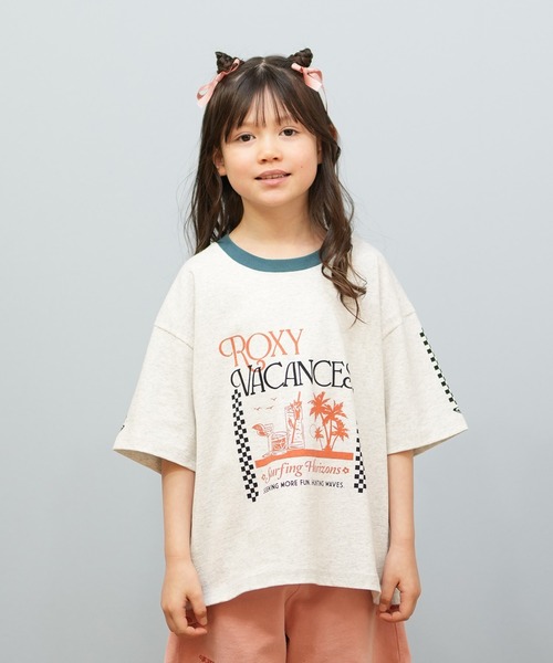 tシャツ 「ROXY/ロキシー」25SS RHYTHM OF LOVE/裾リボン付きノースリーブトップス レディース ROXY tシャツ RHYTHM OF LOVE/ロキシーショート丈裾リボン