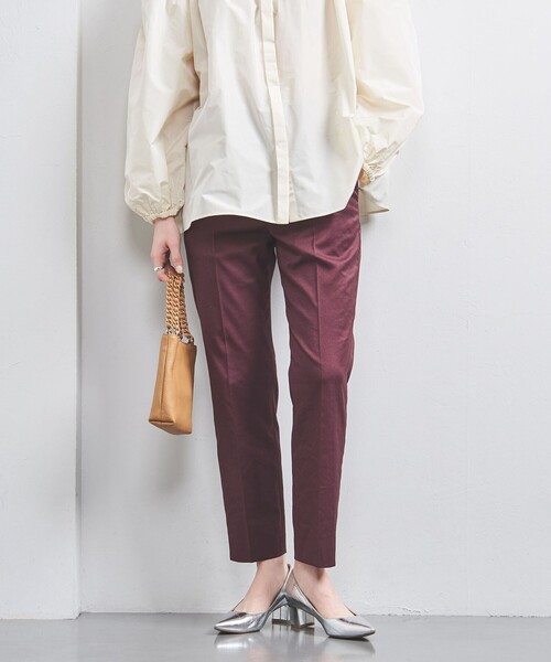 UNITED ARROWS LTD. OUTLET｜シャイニー スリム パンツ WHT
