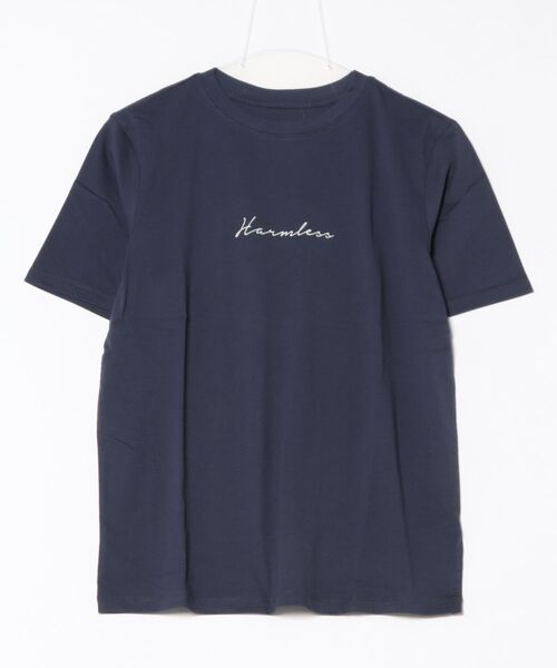 Tシャツ・カットソー ANTONELLI FIRENZE セール】胸元フロントプリント 半袖サイロTシャツ/コットンT