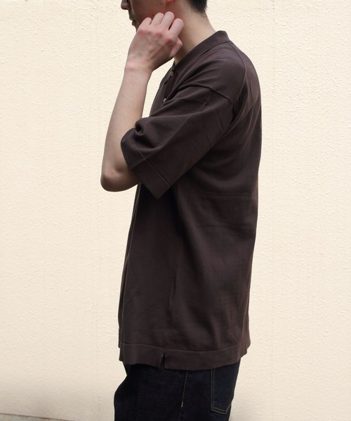 RYE TENDER(ライテンダー)の「RYE TENDER/ライテンダー アダムスポロ ADAMS POLO(ポロシャツ・レディース・ブラック/サックスブルー/ブラウン/イエロー/ライトグレー/ネイビー・0/1/2)」の19枚目の写真