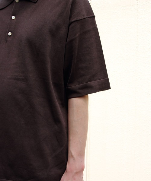 RYE TENDER(ライテンダー)の「RYE TENDER/ライテンダー アダムスポロ ADAMS POLO(ポロシャツ・レディース・ブラック/サックスブルー/ブラウン/イエロー/ライトグレー/ネイビー・0/1/2)」の22枚目の写真