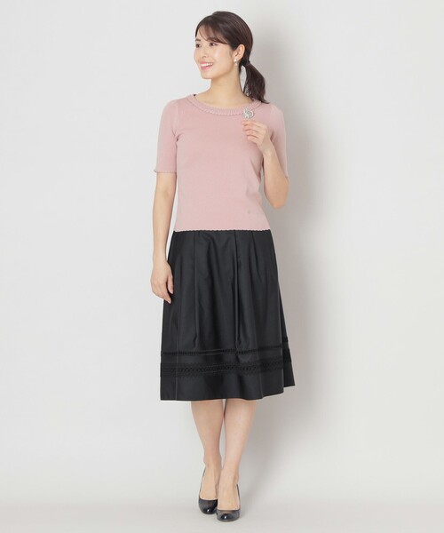 ヘムボーダーレース スカート（スカート）｜TO BE CHIC（トゥー ビー 