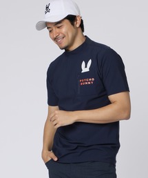Psycho Bunny（サイコバニー）の「[GOLF] ポケットバニー モックネックTシャツ（Tシャツ/カットソー・メンズ）」