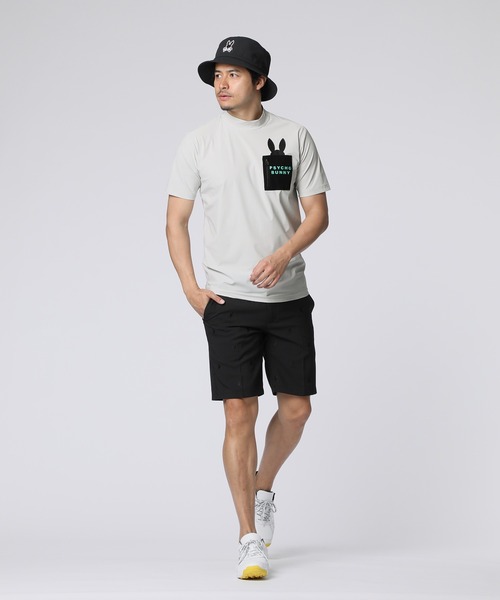 Psycho Bunny（サイコバニー）の「[GOLF] ポケットバニー モックネックTシャツ（Tシャツ/カットソー・メンズ・ライトグレー/ブラック/ネイビー・MEDIUM/LARGE/X-LARGE）」の13枚目の写真